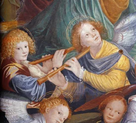 Das Konzert der Engel, 1534-36 (Detail)